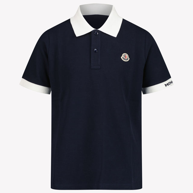 Moncler Garçons Polo Navy