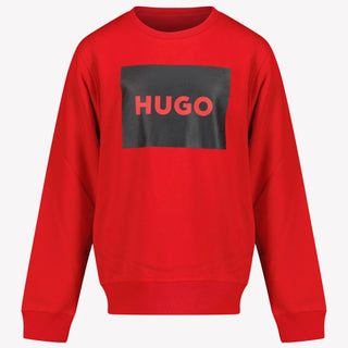 Hugo Kinder Garçons Pull-over Rouge