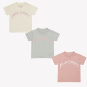 Camiseta de Palm Angels Baby Girls Rosa claro