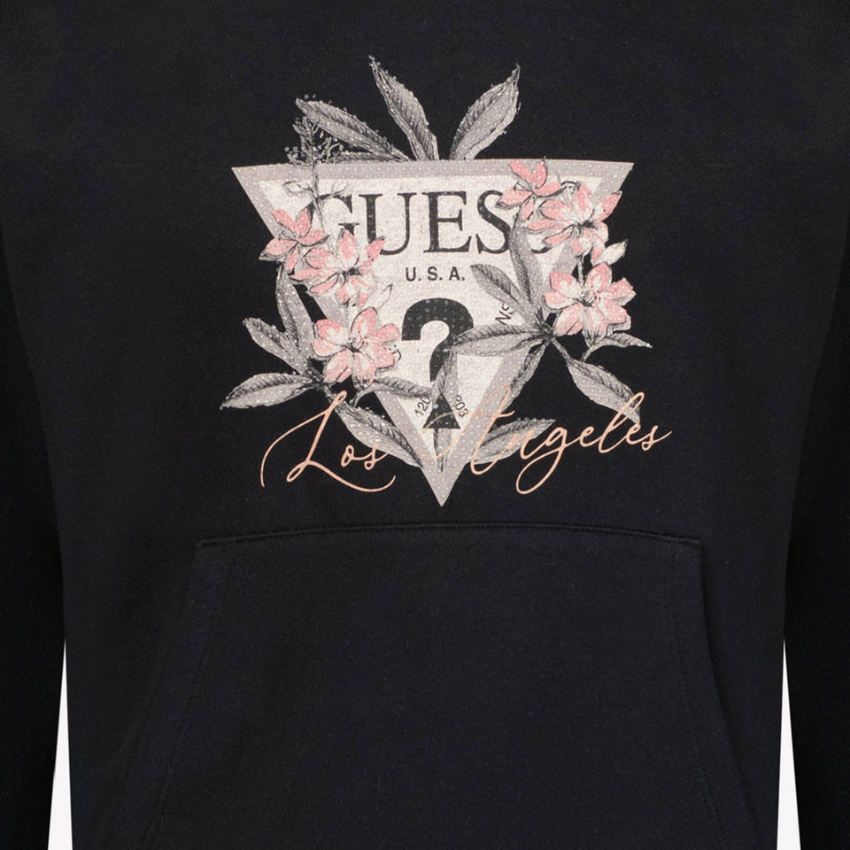 Guess Enfant Filles Pull-over Noir