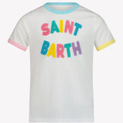 T-shirt de meninas infantis do MC2 Saint Barth