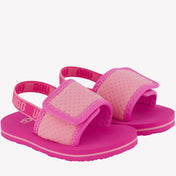 Sandálias de garotas para crianças ugg rosa