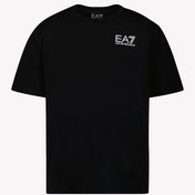 EA7 Kids Boys T-shirt czarny
