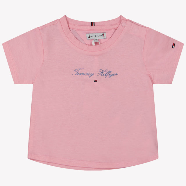 Tommy Hilfiger Bambino Ragazze maglietta Rosa