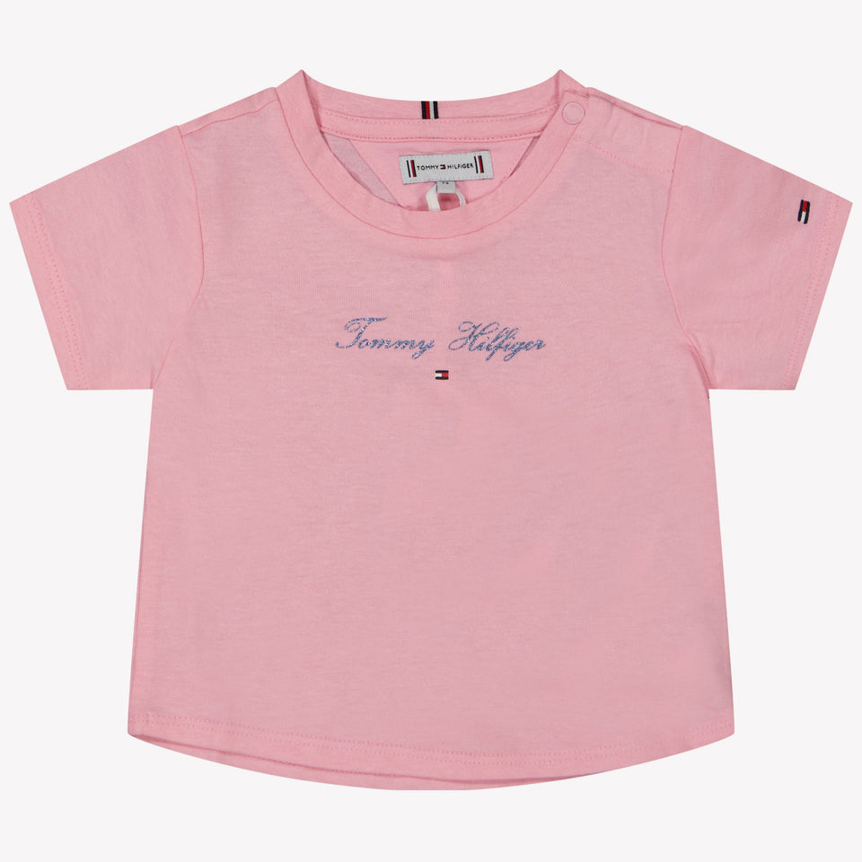 Tommy Hilfiger Baby Mädchen T-Shirt Rosa