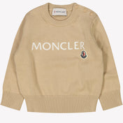 Moncler baby drenge sweater beige