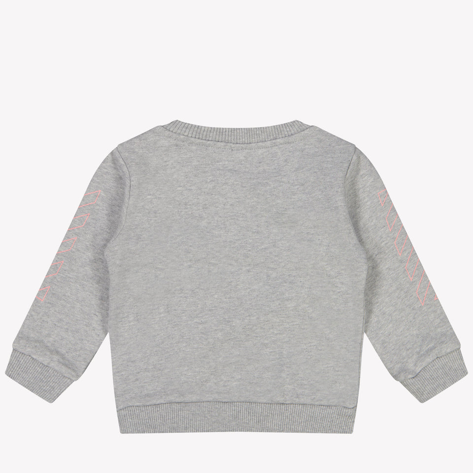 Off-White Bébé Filles Pull Gris Clair