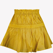 Dětská dívka starosty sukně žlutá