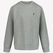 Ralph Lauren Suéter de niños gris claro