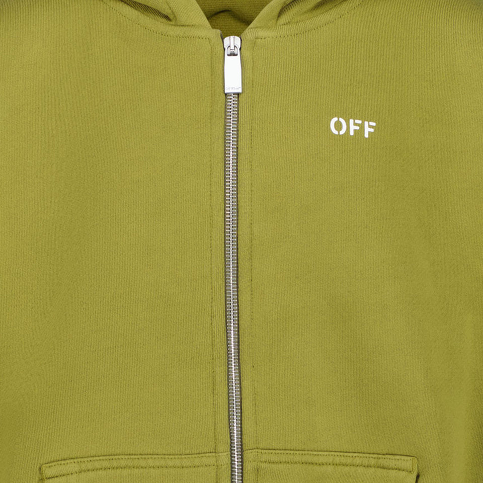 Off-White Garçons Gilet olive Vert