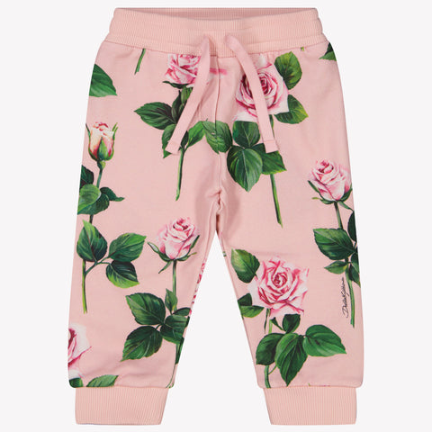 Dolce & Gabbana Bébé Filles Pantalon Rose Léger