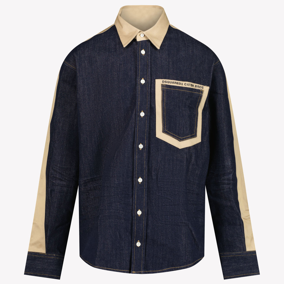 Dsquared2 Ragazzi Camicetta Blu Scuro