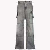 Versace Unisex Jeans Grigio