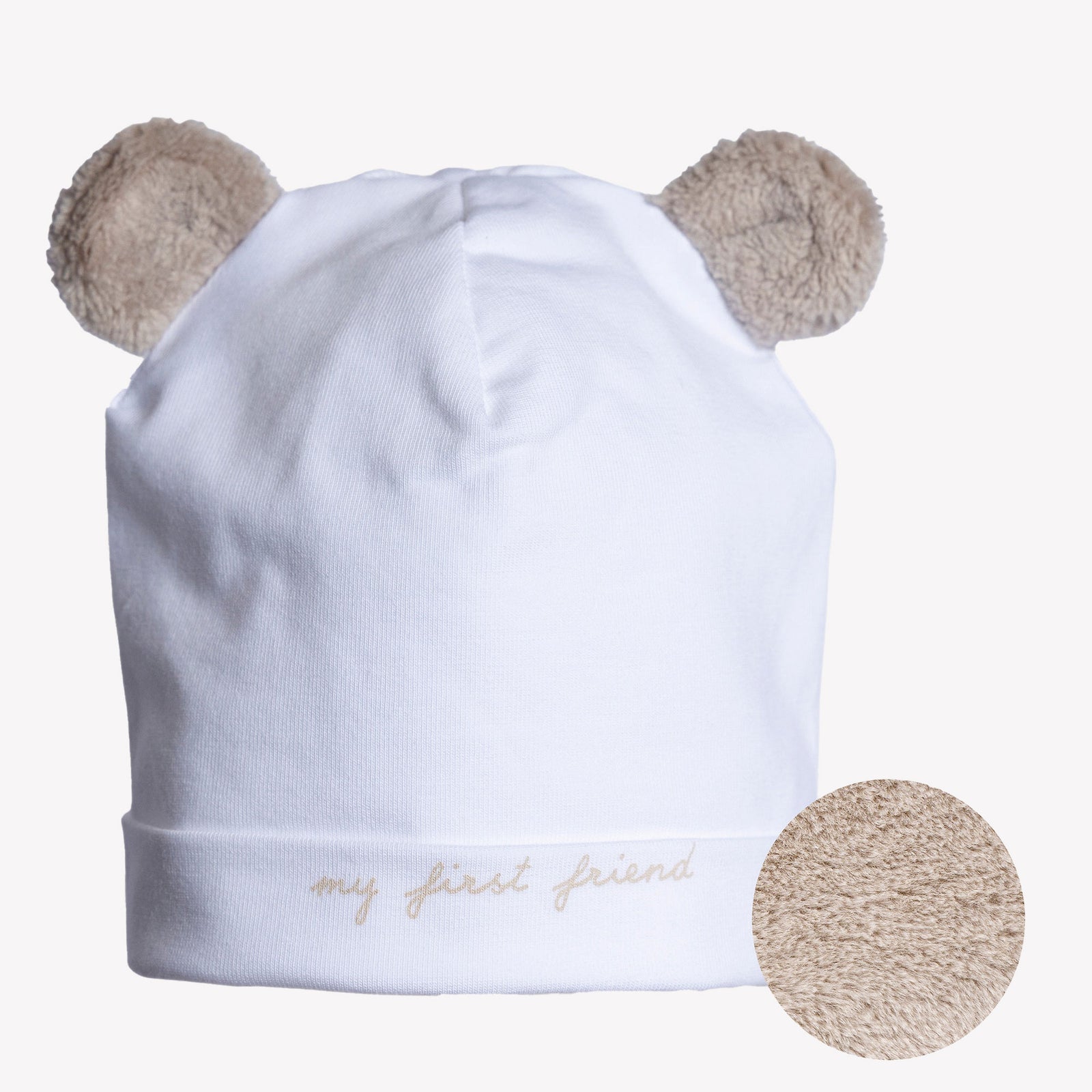 First Bébé Garçons Bonnet Blanc