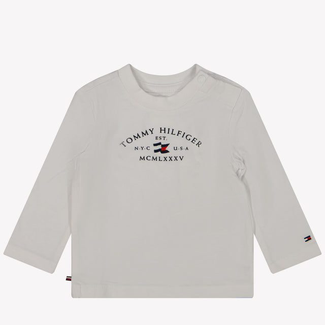 Tommy Hilfiger Bebé Unisex Camiseta Blanco