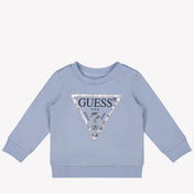 Guess Baby Mädchen Pullover Hellblau