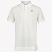 Burberry Enfants Johane Garçons Polo Blanc