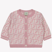 Fendi Bambino Ragazze Maglia Rosa Chiaro