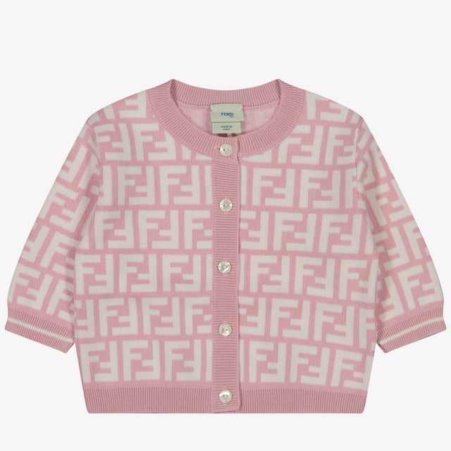 Fendi Bambino Ragazze Maglia Rosa Chiaro