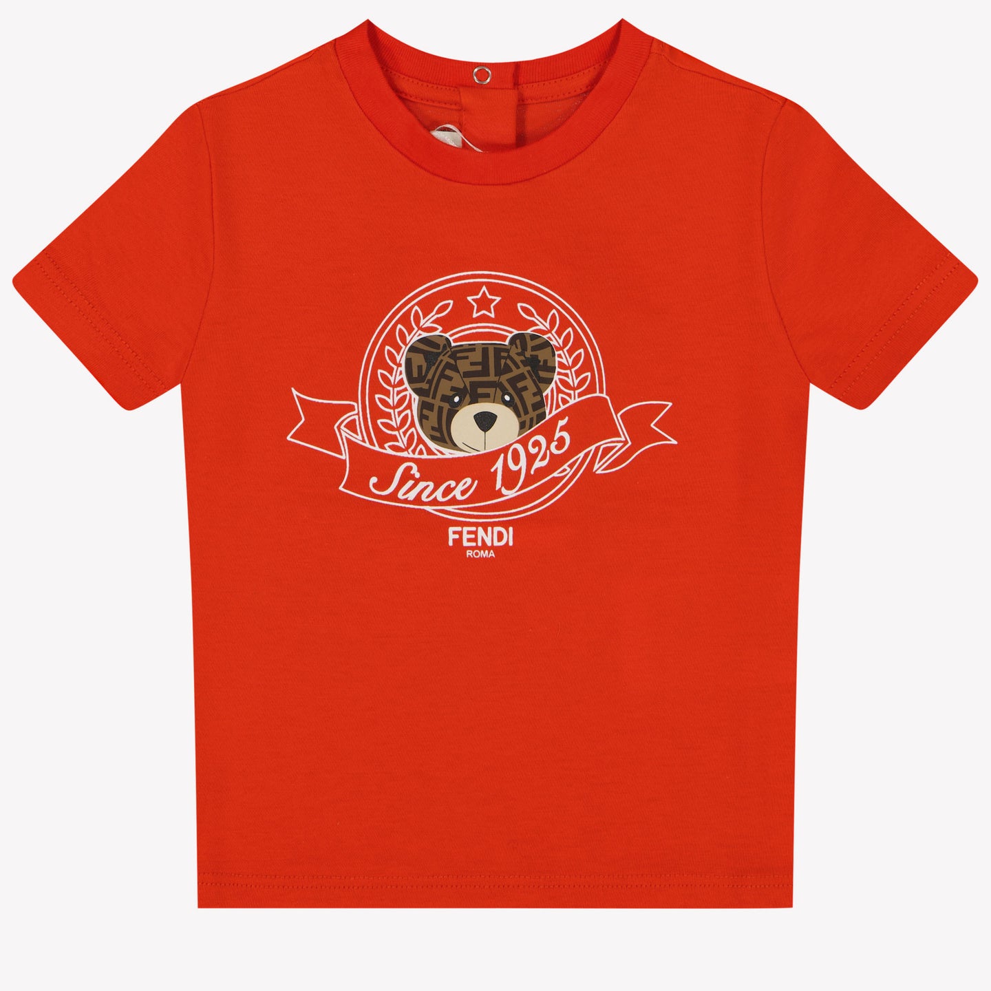 Fendi Bébé Garçons T-shirt Rouge