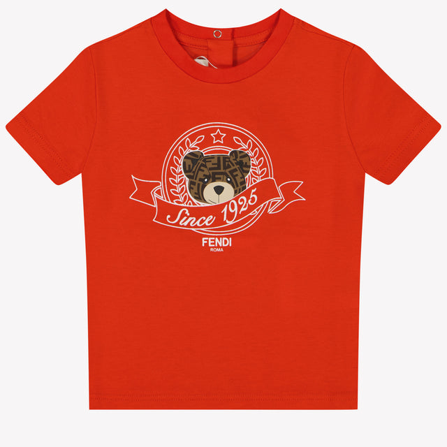 Fendi Bebé Chicos Camiseta Rojo