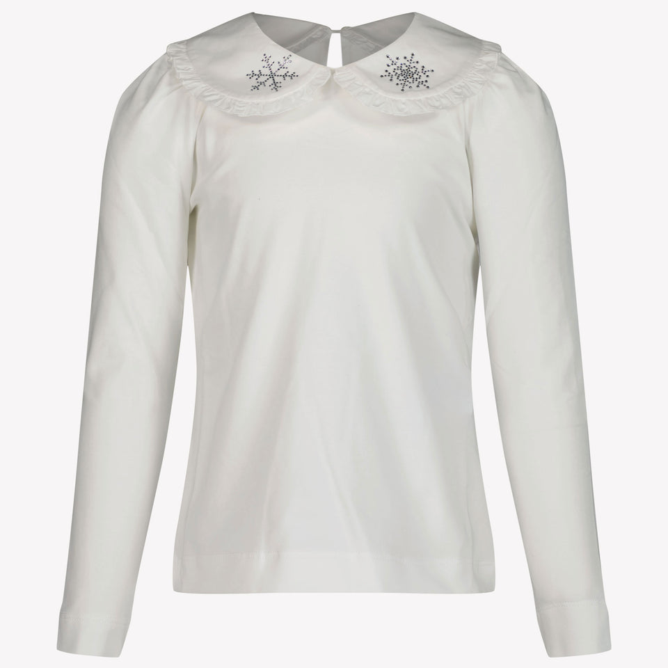 MonnaLisa Chicas Camiseta Blanco Roto