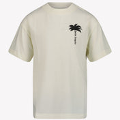 Palm Angels Jungen T-Shirt Ekrü
