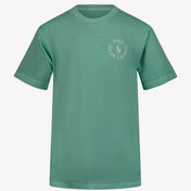 Ralph Lauren Kids Boys t-skjorte lys grønn