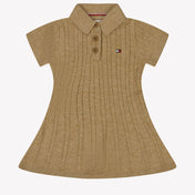 Tommy Hilfiger Bambino Ragazze Vestito Cammello