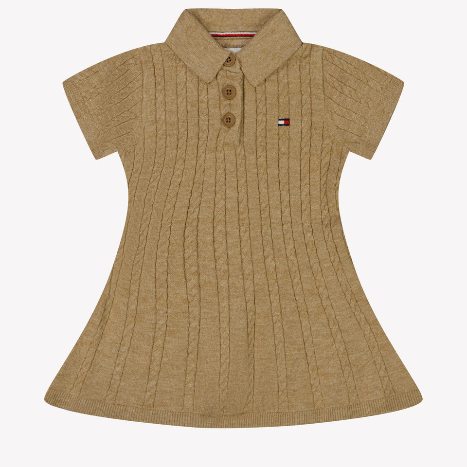 Tommy Hilfiger Bebé Chicas Vestido Camel