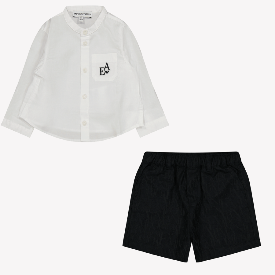Armani Baby Jungen Set Weiß