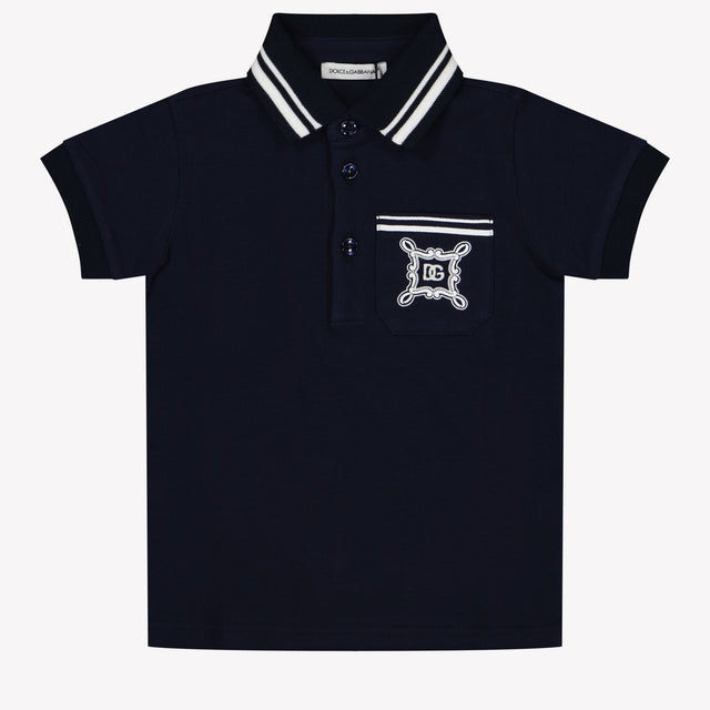 Dolce & Gabbana Baby Jungen Polo in Marineblau