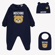 Moschino Baby unisex box suit Navy