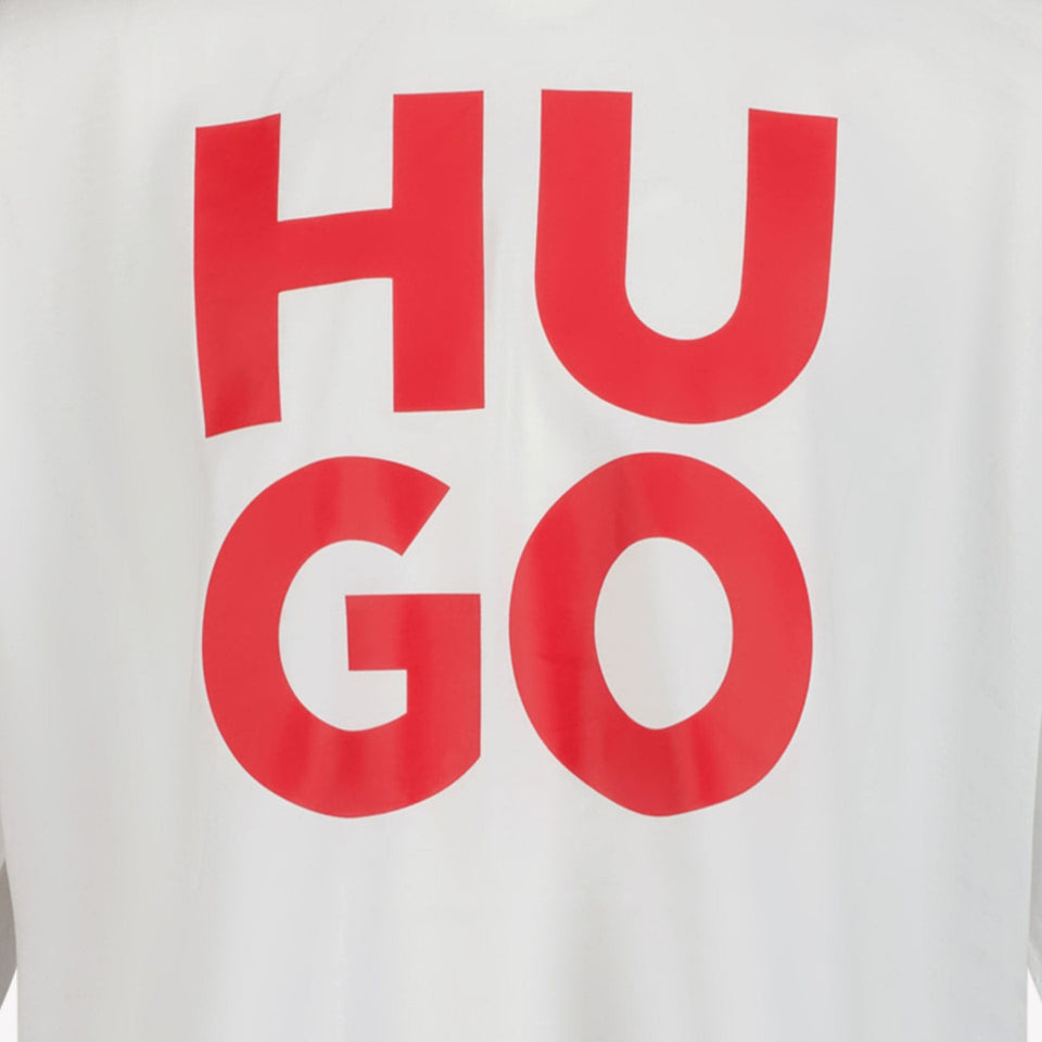 HUGO Kinder Jongens T-Shirt Wit