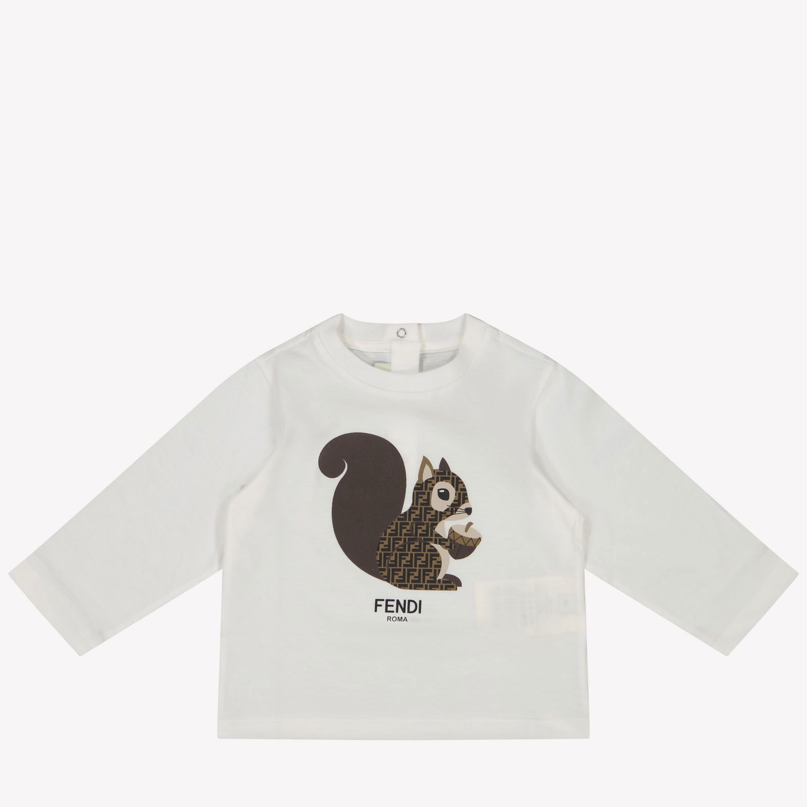 Fendi Bebé Unisex Camiseta Blanco