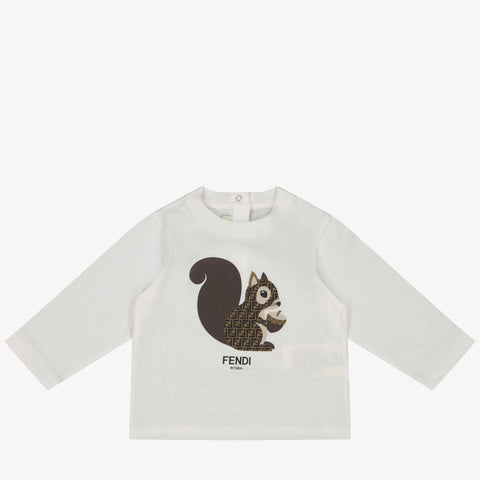 Fendi Bébé Unisexe T-shirt Blanc