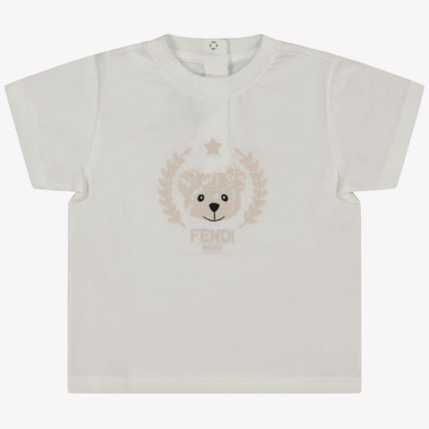 Fendi Baby Unisex T-Shirt in Weiß