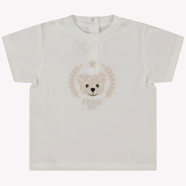 Fendi Bébé Unisexe T-shirt Blanc