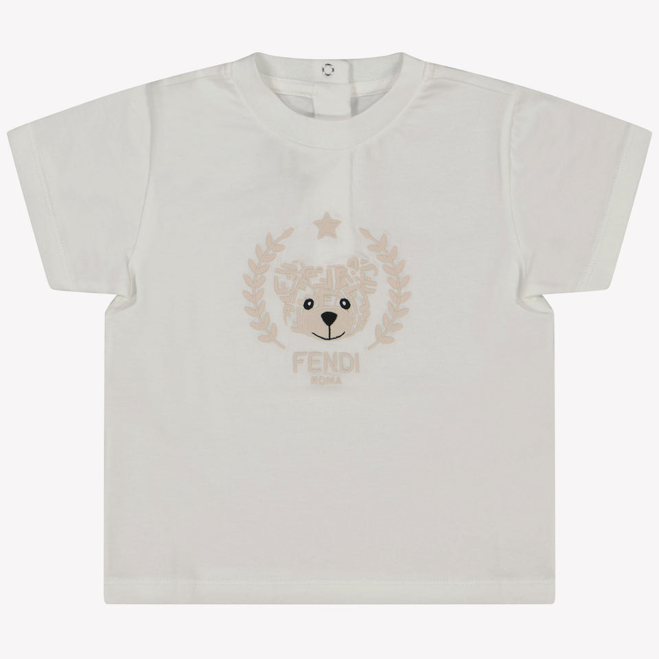 Fendi Baby Unisex T-shirt in White