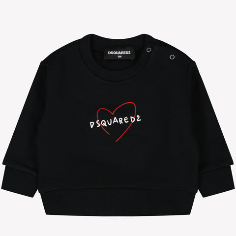 Dsquared2 Sweter dla dzieci czarny