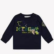 Iceberg Camiseta de Baby Boys Navy