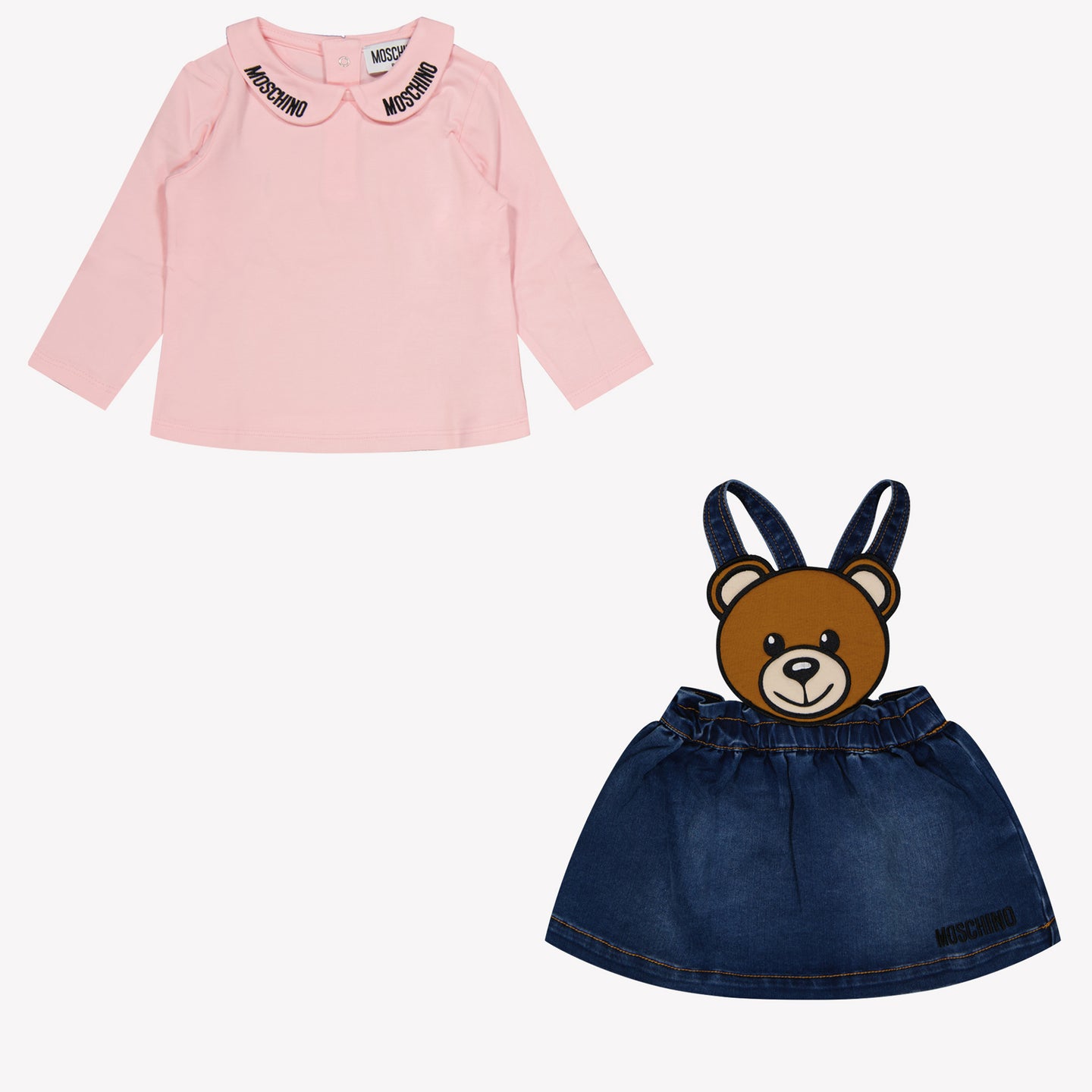 Moschino Bébé Filles Ensemble Rose Léger