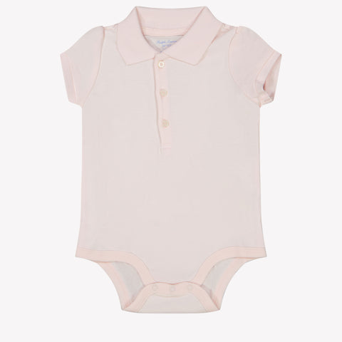 Ralph Lauren Bambino Ragazze Boder in Rosa Chiaro