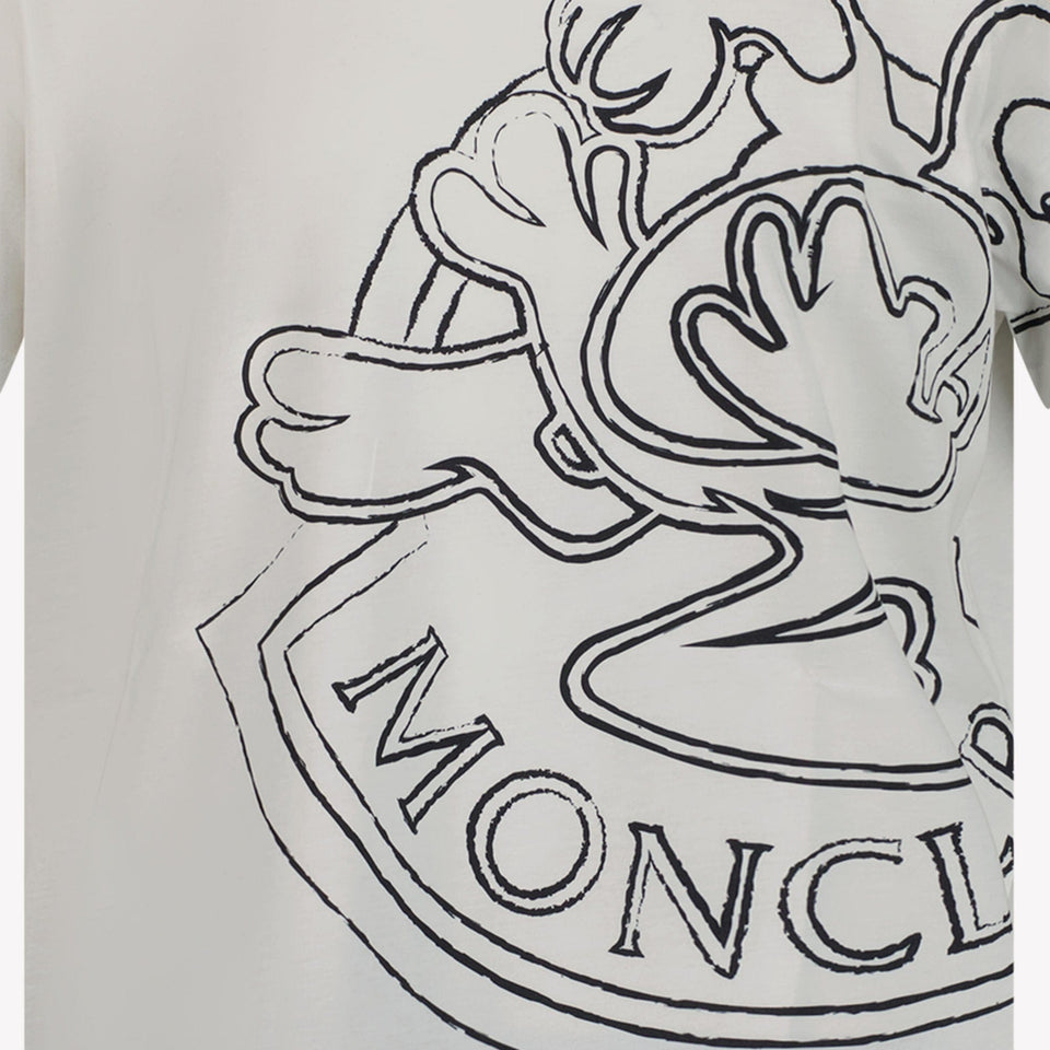 Moncler Jongens T-shirt Wit