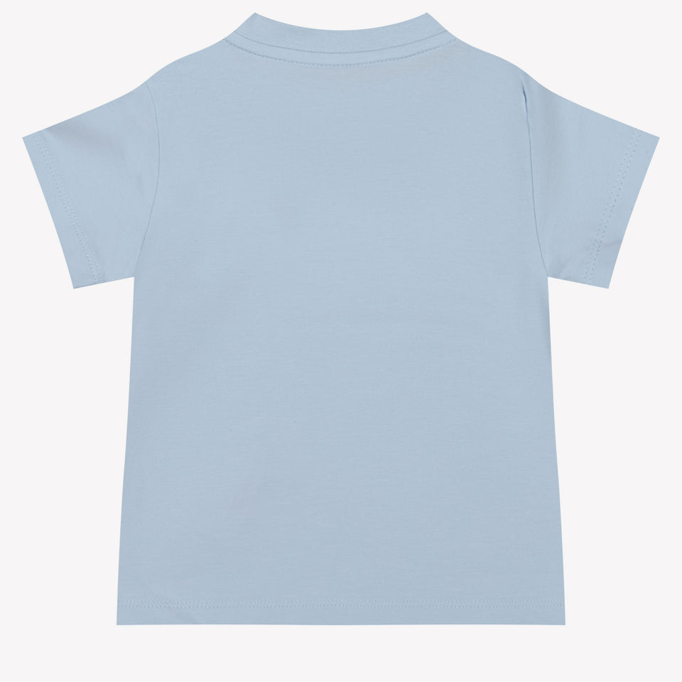 Moncler Bebé Chicos Camiseta en Azul Claro