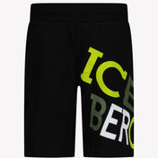 Iceberg para niños pantalones cortos negros