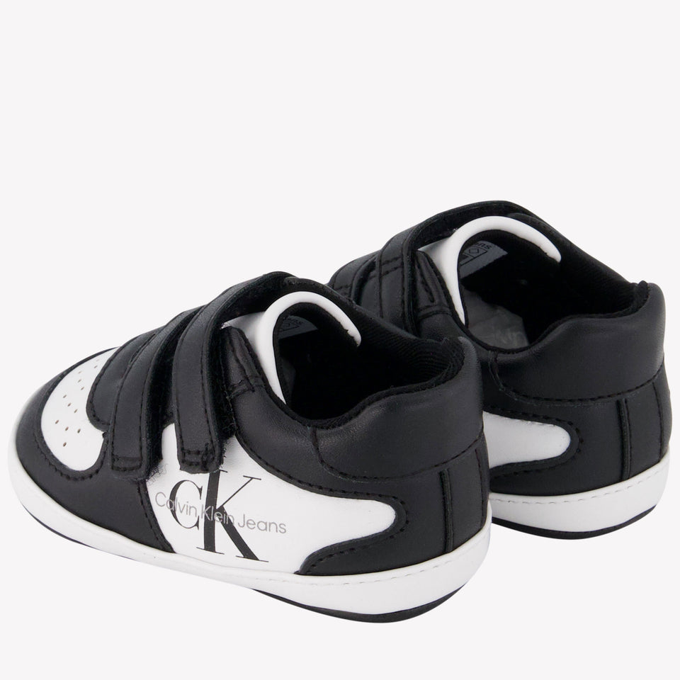 Calvin Klein Bebé unisex zapatillas negras