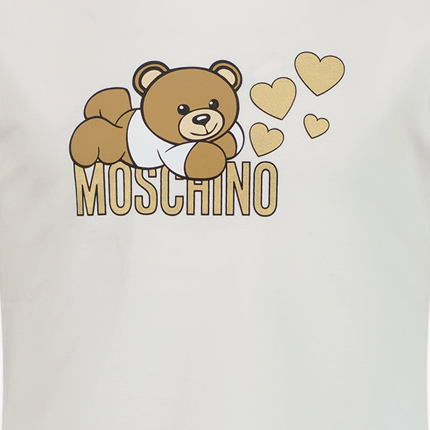 Moschino Meisjes T-shirt Off White 4Y