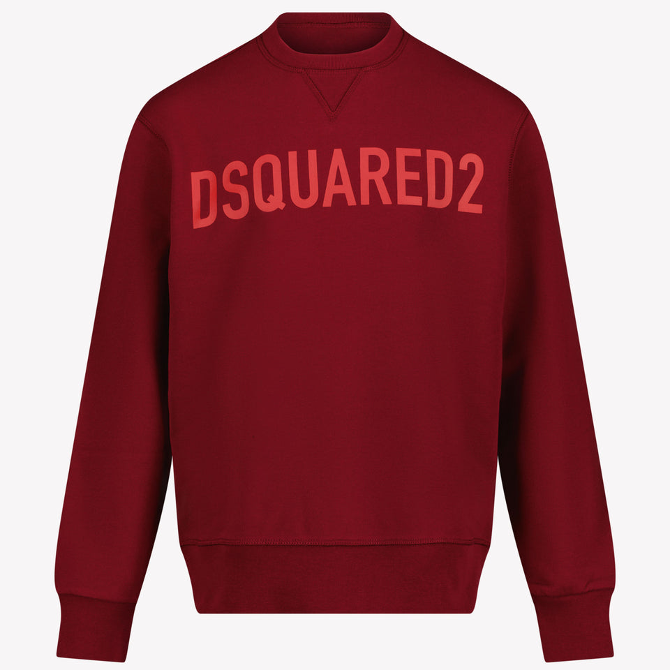 Dsquared2 Garçons Pull Bordeaux