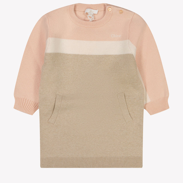 Chloé bebé Chicas Vestido Beige